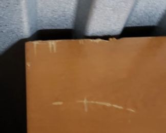 MCM Mid Century 2 pc Cabinet with Original Hardware (Missing 1 glass from top) Bottom 33"W x 20"D x 32"H Top 31"W x 33"H x 13"D $495