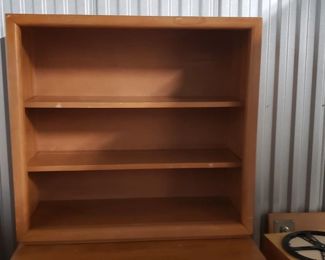 MCM Mid Century 2 pc Cabinet with Original Hardware (Missing 1 glass from top) Bottom 33"W x 20"D x 32"H Top 31"W x 33"H x 13"D $495