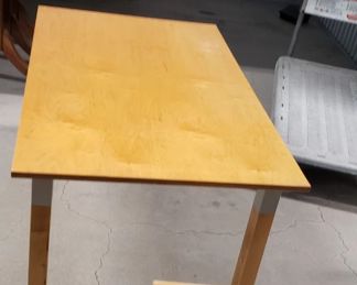 IKEA Sture Wood 2 pc Desk with Revolving Multi-Function Work Space Measures: Bottom 47.25"W x 29.5"D x 28.5"H Top 45.75"W x 15.875"D x 29"H   $175