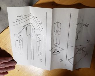 IKEA Sture Wood 2 pc Desk with Revolving Multi-Function Work Space Measures: Bottom 47.25"W x 29.5"D x 28.5"H Top 45.75"W x 15.875"D x 29"H   $175