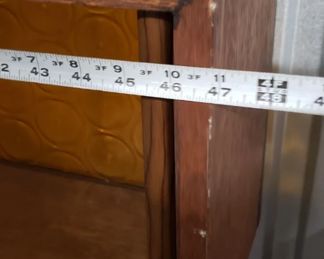 Custom MCM Solid Wood with Gold Plastic Inserts Bookcase/Display Case 47"W x 77.5"H x 8.25"D Was $795 Now $650