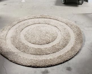 Safavieh Florida Shag Collection Round 5' x 5' Diameter Beige Rug Clean   $85