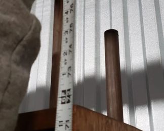 Custom MCM Solid Wood with Gold Plastic Inserts Bookcase/Display Case 47"W x 77.5"H x 8.25"D Was $795 Now $650