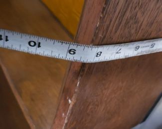 Custom MCM Solid Wood with Gold Plastic Inserts Bookcase/Display Case 47"W x 77.5"H x 8.25"D Was $795 Now $650