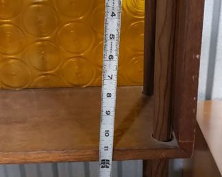 Custom MCM Solid Wood with Gold Plastic Inserts Bookcase/Display Case 47"W x 77.5"H x 8.25"D Was $795 Now $650