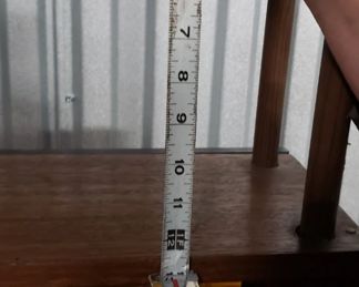 Custom MCM Solid Wood with Gold Plastic Inserts Bookcase/Display Case 47"W x 77.5"H x 8.25"D Was $795 Now $650