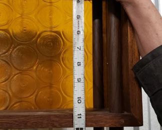 Custom MCM Solid Wood with Gold Plastic Inserts Bookcase/Display Case 47"W x 77.5"H x 8.25"D Was $795 Now $650