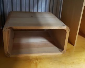 Custom Solid Wood Rectangular Curved Corners Cubical File Holder  $75