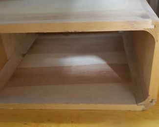     Custom Solid Wood Rectangular Curved Corners Cubical File Holder  $75