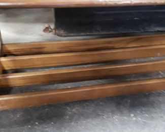 MCM Solid Wood Coffee Table 54"W x 19.5" x 15.25" $250