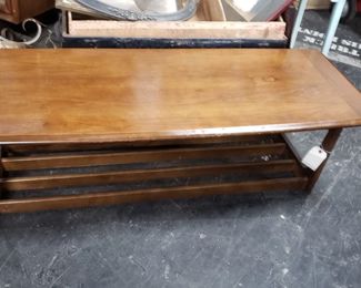 MCM Solid Wood Coffee Table 54"W x 19.5" x 15.25" $250