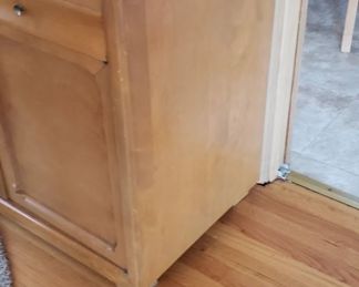 MCM Solid Wood Buffet Credenza with Original Hardware 5'W x 20"D x 31.75"H     $695