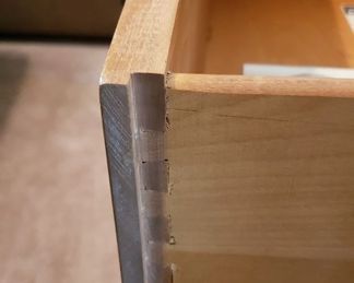 MCM Mid Century 2 pc Cabinet with Original Hardware (Missing 1 glass from top) Bottom 33"W x 20"D x 32"H Top 31"W x 33"H x 13"D $495