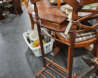 Vintage Solid Wood Butlers Valet Rack $250