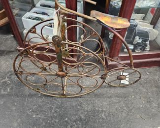 Copper Metal 8 Bottle Bicycle Wine Bottle Holder $145