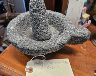 Molcajete Mortar & Pestle for Salsa & Spices Pills etc $50