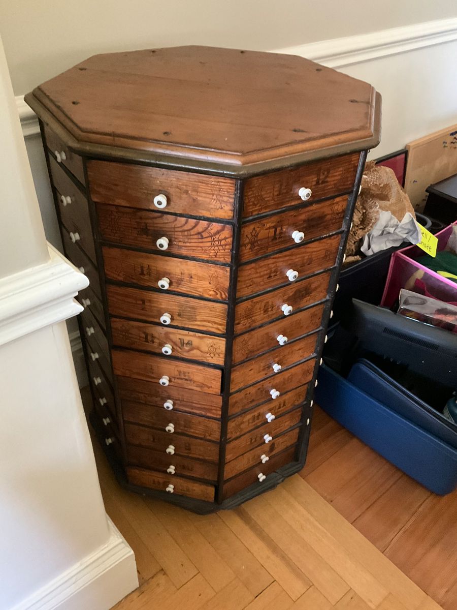 ROTATING CABINET AMERICAN BOLT ANS SCREW CO. DAYTON OHIO.  SUPER COOL,