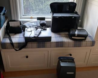 CANERAS , PROFECTOR AND BOSE RADIO/CD PLAYER