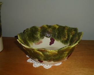 3 pc matching tray/bowl & vase