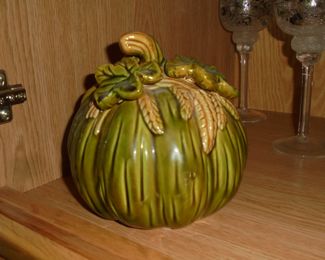 Decorative green gourd