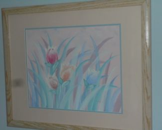 Matted/framed picture lillys