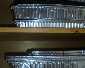 Aluminum disposal cooking pans