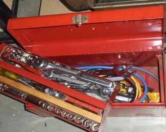 Red full tool box