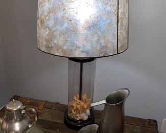 tortus shell style lamp (add shells, flower, etc, and creat a look)