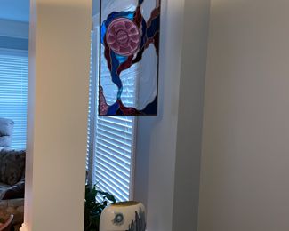 Stained glass transom