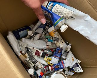 oil and acrylic paints