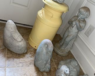 Isabel Bloom cement garden statues