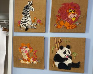 vintage 1970s yarn art!!