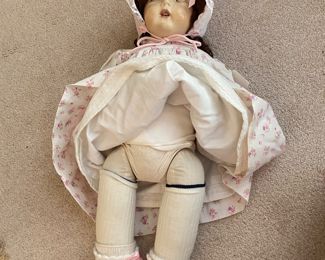sleepy eyes, jointed antique doll
