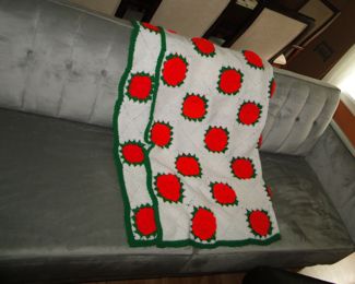 Afghan hand made $30 (Roses)