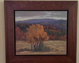 Rick Stevens. Oil on Canvas. Signed By Artist. Measures 14" x 11.25" without Frame.