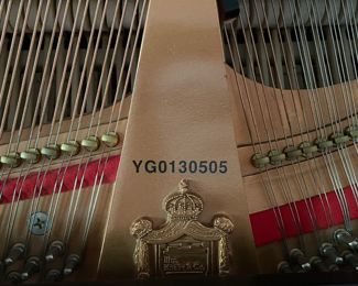 William Knabe & Company 5G Ebony Matte Finish Grand Piano. Serial Number YG013050. Photo 4 of 6.