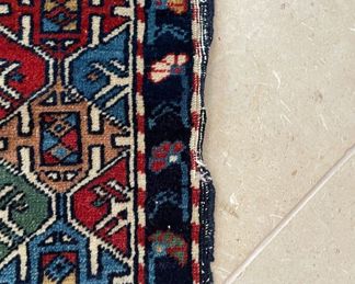 Vintage Persian Rug. Measures 4' 7" x 5' 4". Photo 3 of 4.