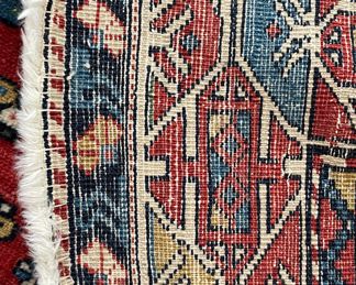 Vintage Persian Rug. Measures 4' 7" x 5' 4". Photo 4 of 4.