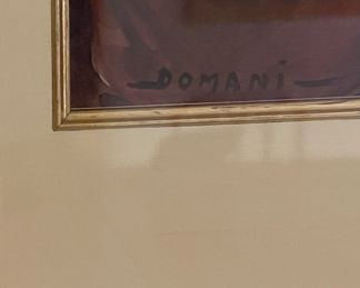 Antique French Watercolors - 4 Available (2 Shown). Each Measures 10.25" x 13.75" without Frame. Signed Domani. Photo 2 of 4.