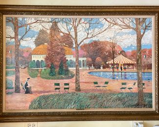 John Morris, Oil on Canvas. Measures 51" x 31" Without Frame. Photo 1 of 2.