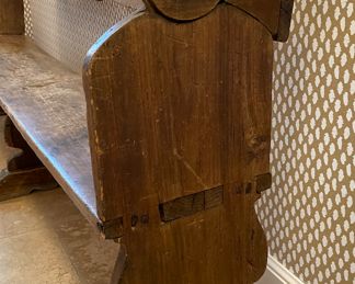 Antique Church Pew. Measures 72" W x 17" D with 14" Seat Height. Photo 3 of 4.