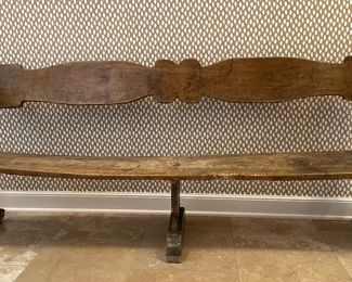 Antique Church Pew. Measures 72" W x 17" D with 14" Seat Height. Photo 1 of 4.