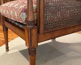 Edward Ferrell Cane Frame Chair with Down-Filled Cushion. Measures 24" W x 32" D. Photo 3 of 6.