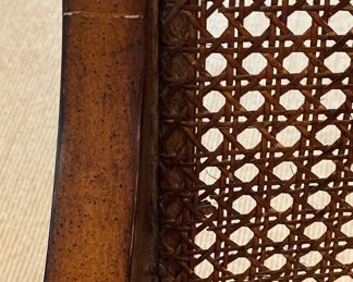 Edward Ferrell Cane Frame Chair with Down-Filled Cushion. Measures 24" W x 32" D. Photo 4 of 6.