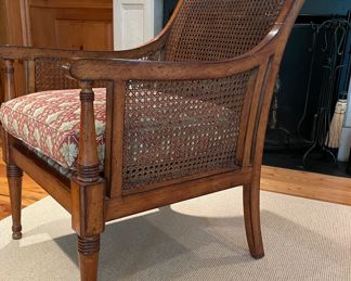 Edward Ferrell Cane Frame Chair with Down-Filled Cushion. Measures 24" W x 32" D. Photo 2 of 6.