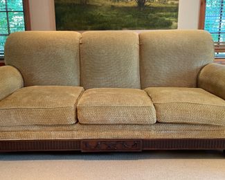 Edward Ferrell Three-Seat Down Filled Sofa. Measures 88" W x 40" D. Photo 1 of 4.