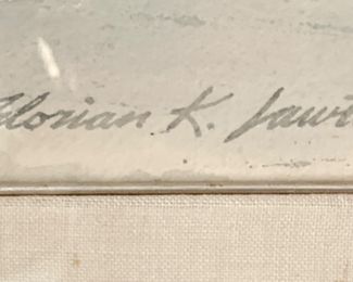 Florian Lawton, "Open Country." Watercolor on Paper. Measures 38.50" x 58.50". Photo 2 of 2.