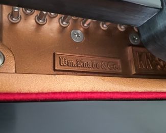 William Knabe & Company 5G Ebony Matte Finish Grand Piano. Serial Number YG013050. Photo 6 of 6.