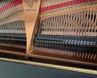 William Knabe & Company 5G Ebony Matte Finish Grand Piano. Serial Number YG013050. Photo 5 of 6.