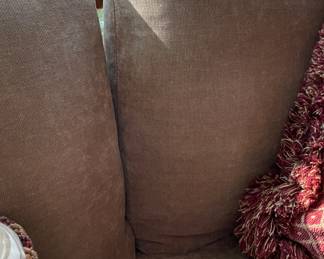 Vintage 1970s Hickory Chair Cherry Wood Sofa. Measures 88" W x 38" D. Photo 4 of 4.